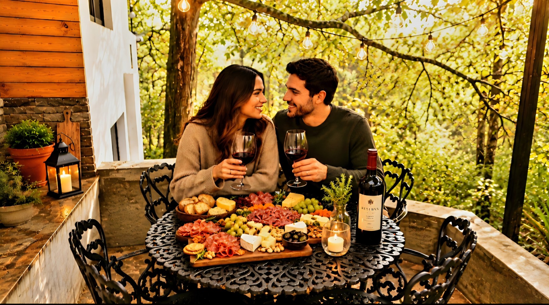 Cena romántica bajo pedido